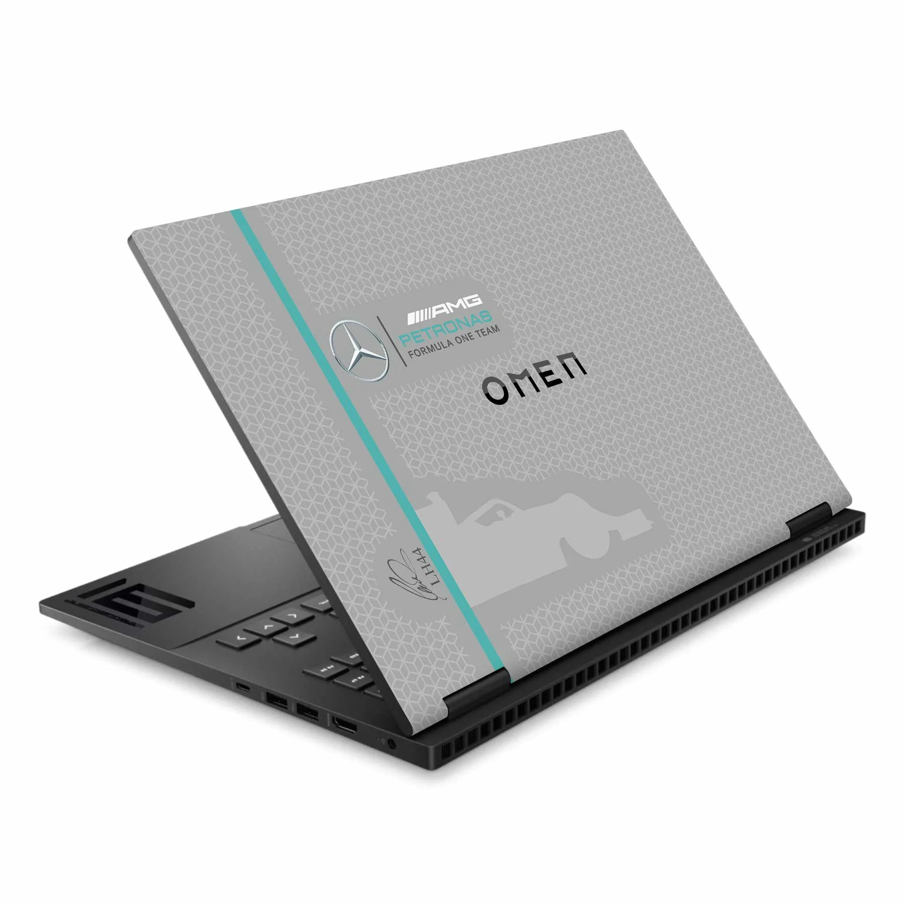 Formula Fans - Grey HP Omen 16 Laptop Skin