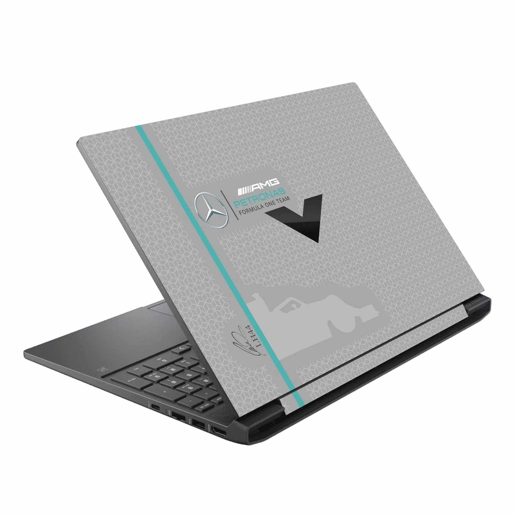 Formula Fans - Grey HP Victus Laptop Skin