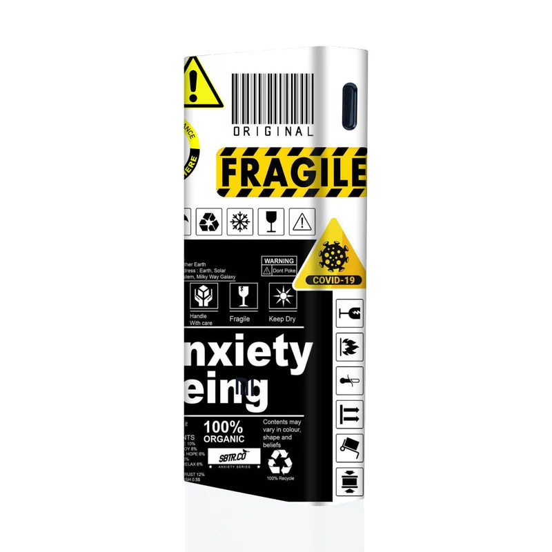 Fragile sticker 2 Mi Powerbank Skins