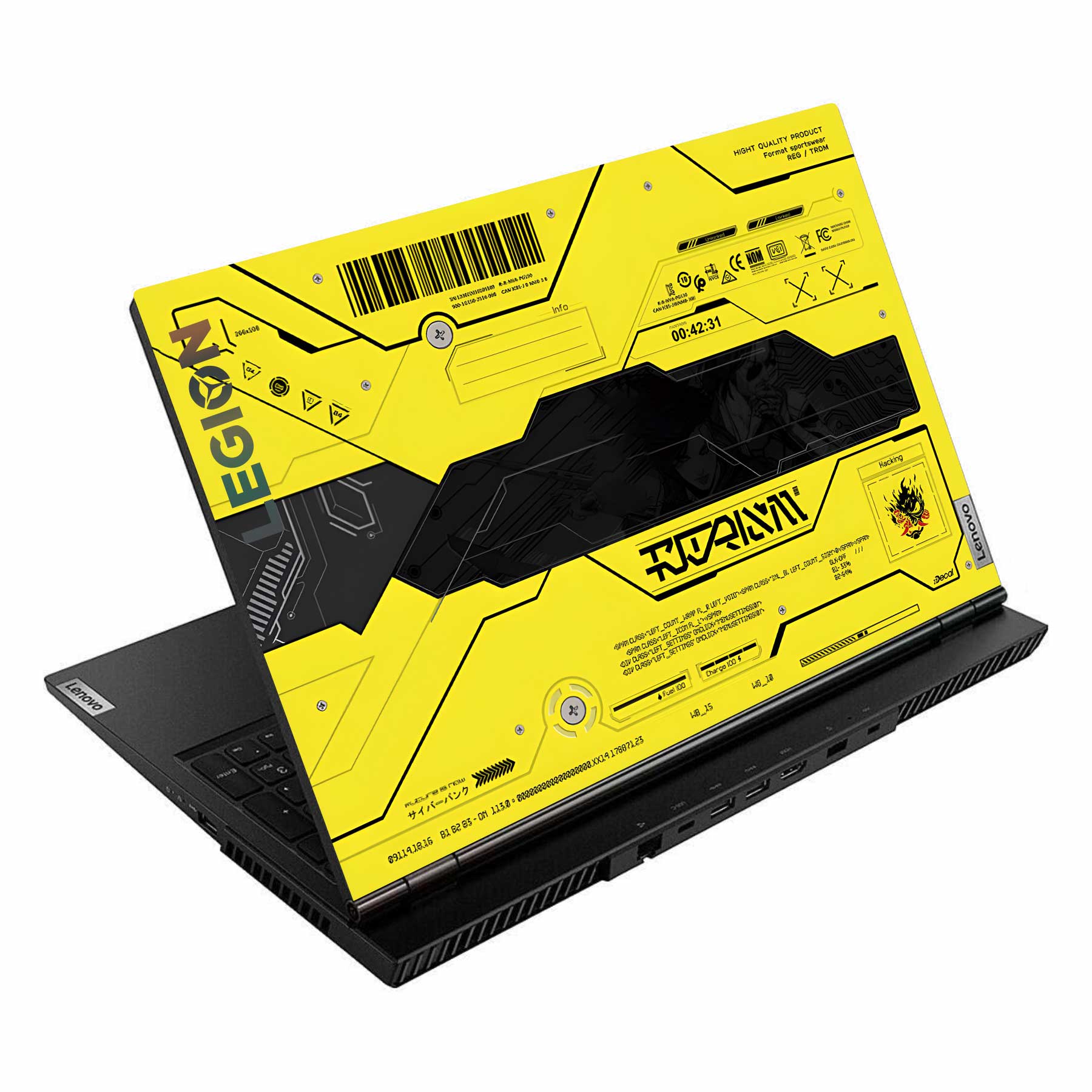Futuristic Cyber Hood Ideapad Gaming 3 15ARH7 15IAH7 Laptop Skin
