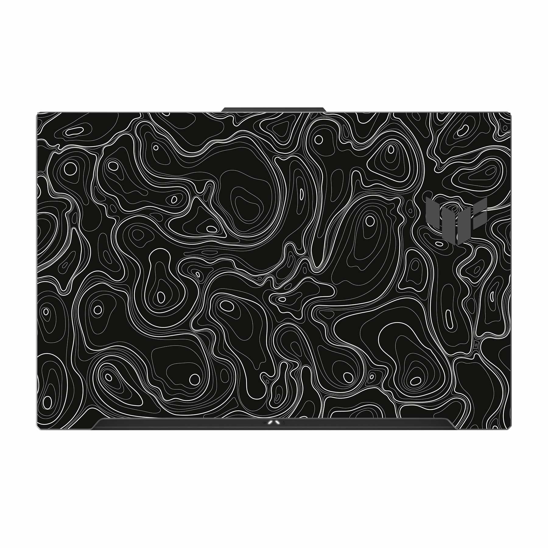 Colourful Topography Black Asus TUF Gaming F17 FX707Z Laptop Skin