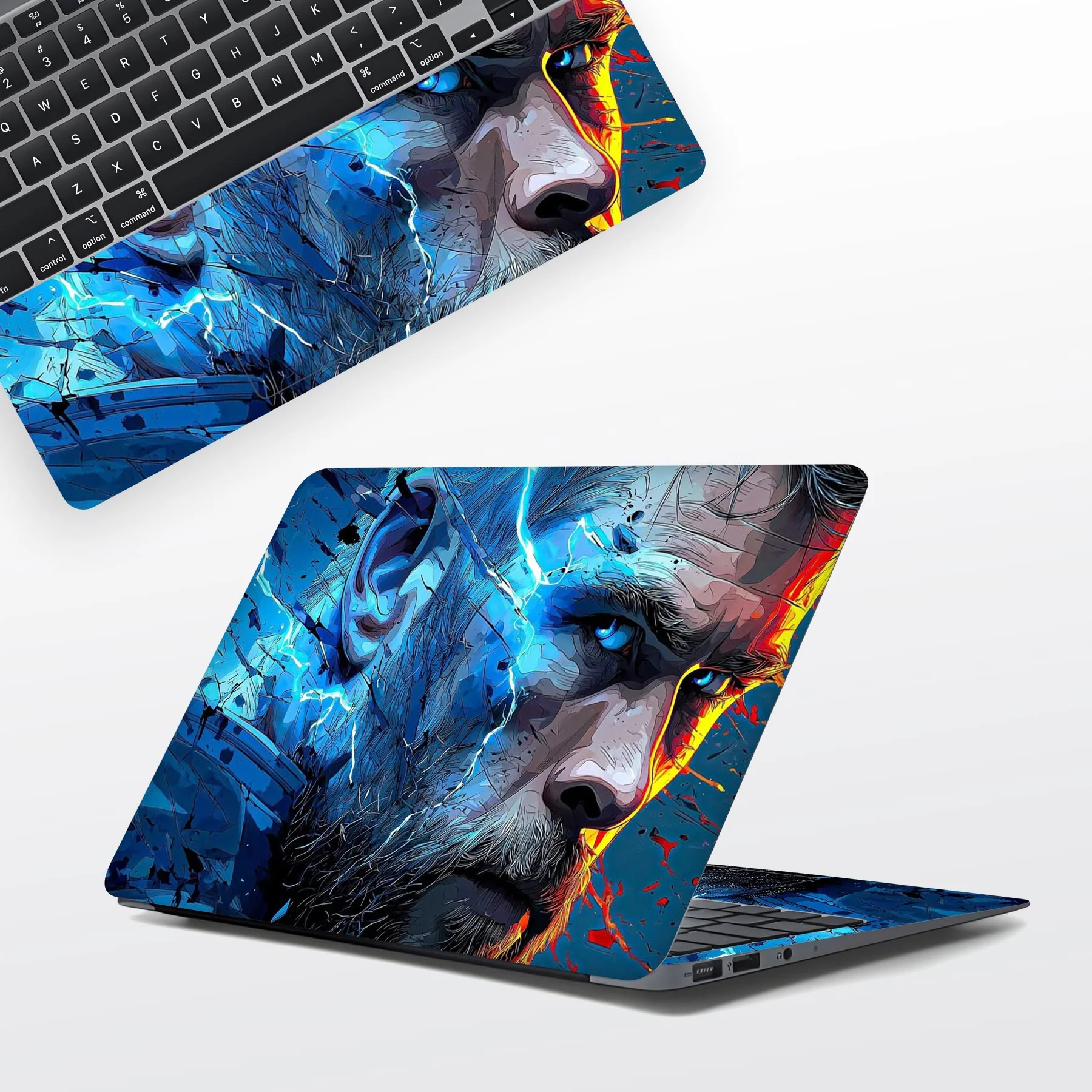 Geometric Pulse Laptop Skins