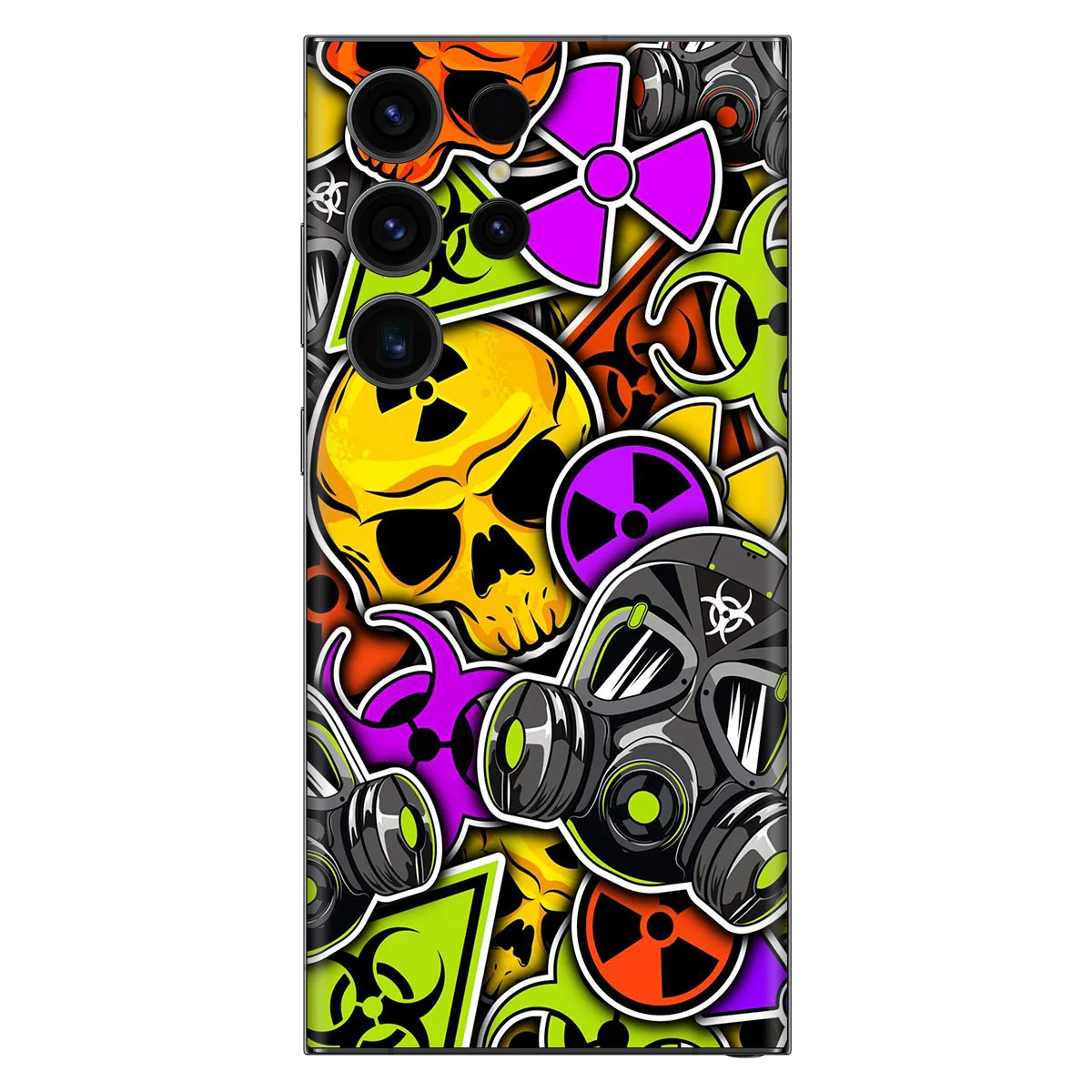 Ghost Skull Abstract Mobile Skin