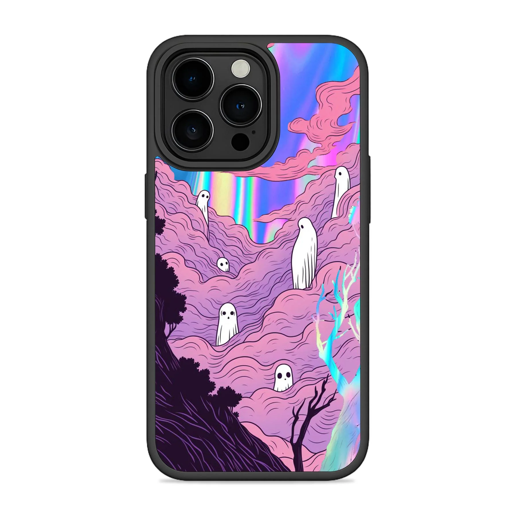 Ghosts Holographic Mobile Bumper Cover