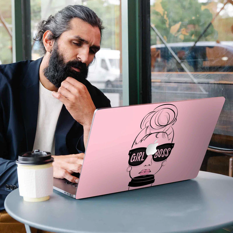 Macbook Girl boss Laptop Skins - Image 3