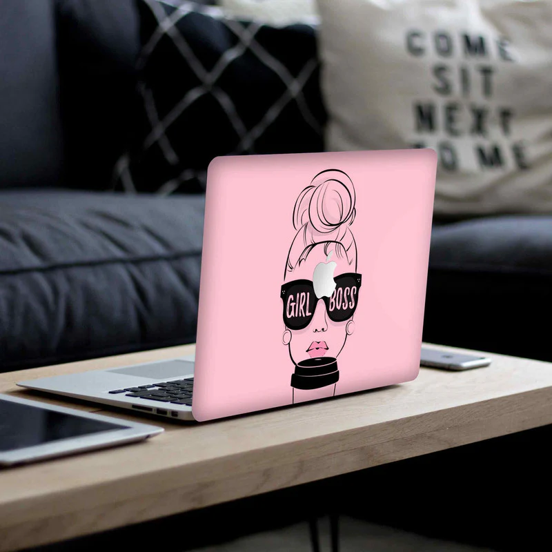 Macbook Girl boss Laptop Skins - Image 4