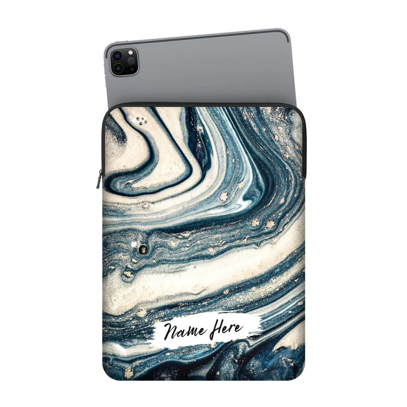 Glitter Marble Custom Name Ipad Sleeve