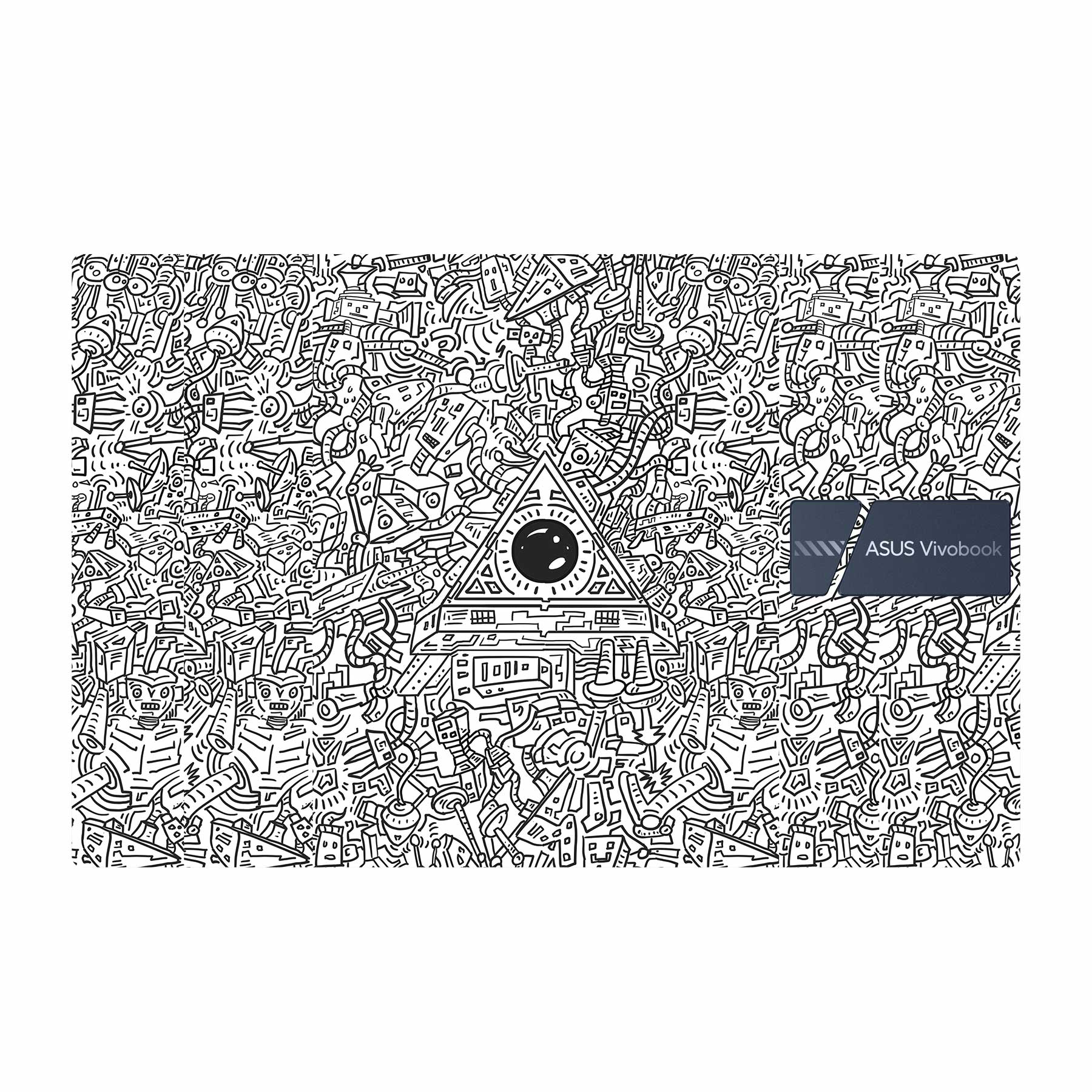 Robotic Doodle Laptop Asus Vivobook 15 X1504ZA X1502ZA Laptop Skin