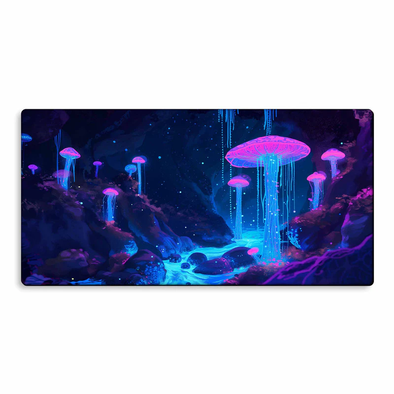 Glowing Mushroom Gaming Mouse Pad
