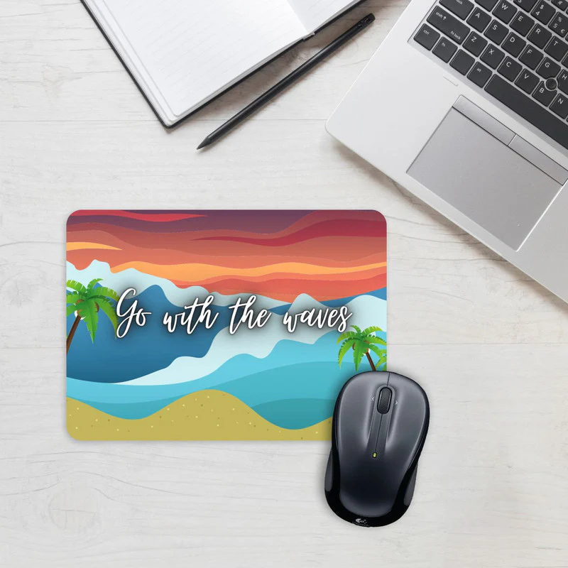 Go With The Waves Mouse Pad - Image 2