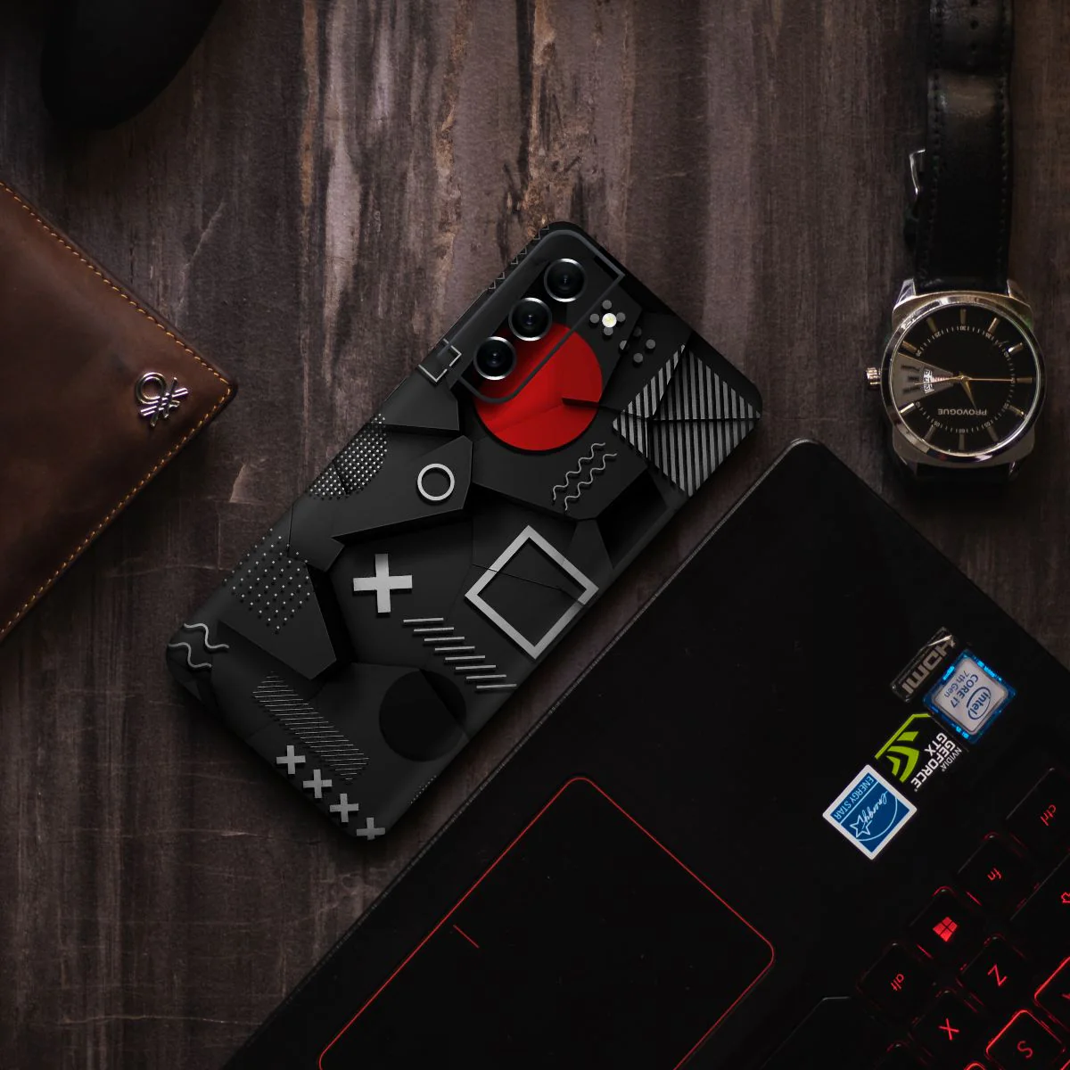 XO Black Mobile Skin