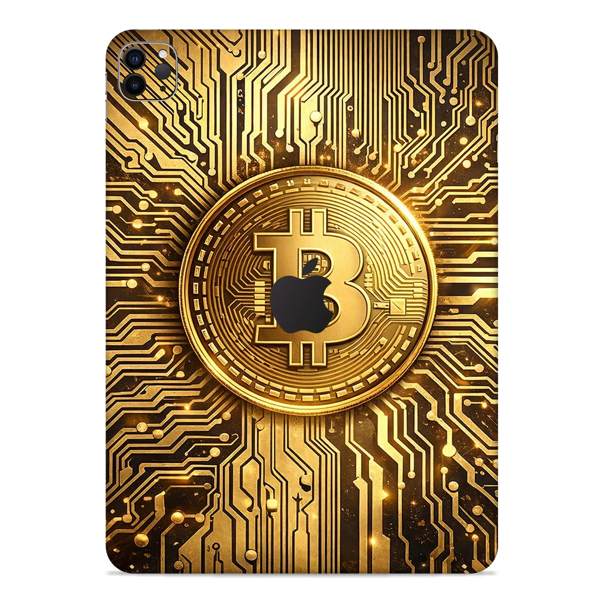 Golden Bitcoin iPad Skin