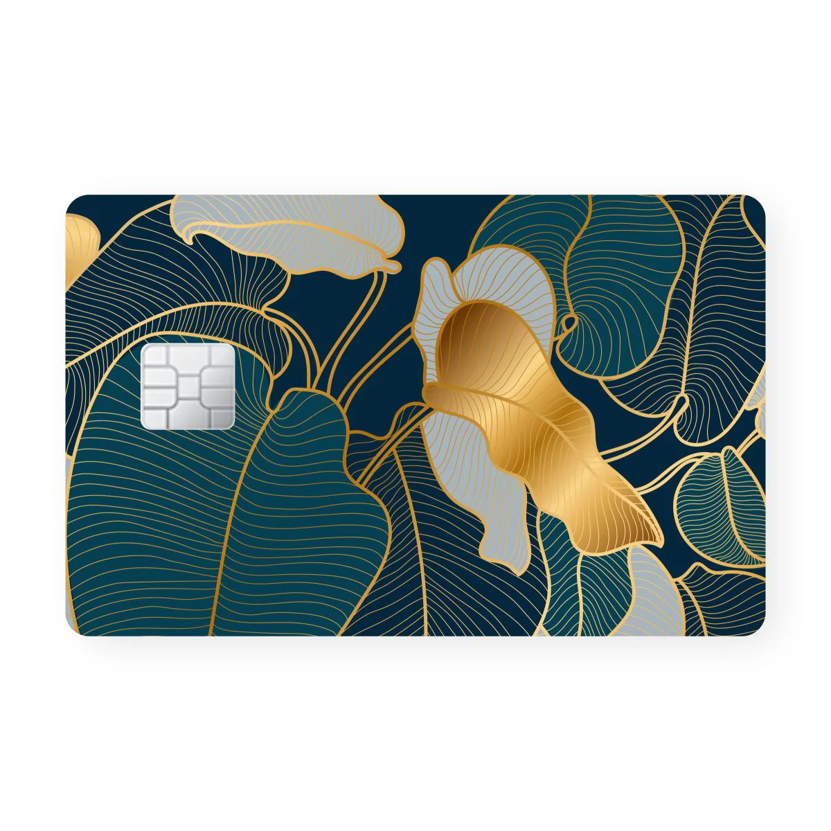 Golden Floral Card - Image 2