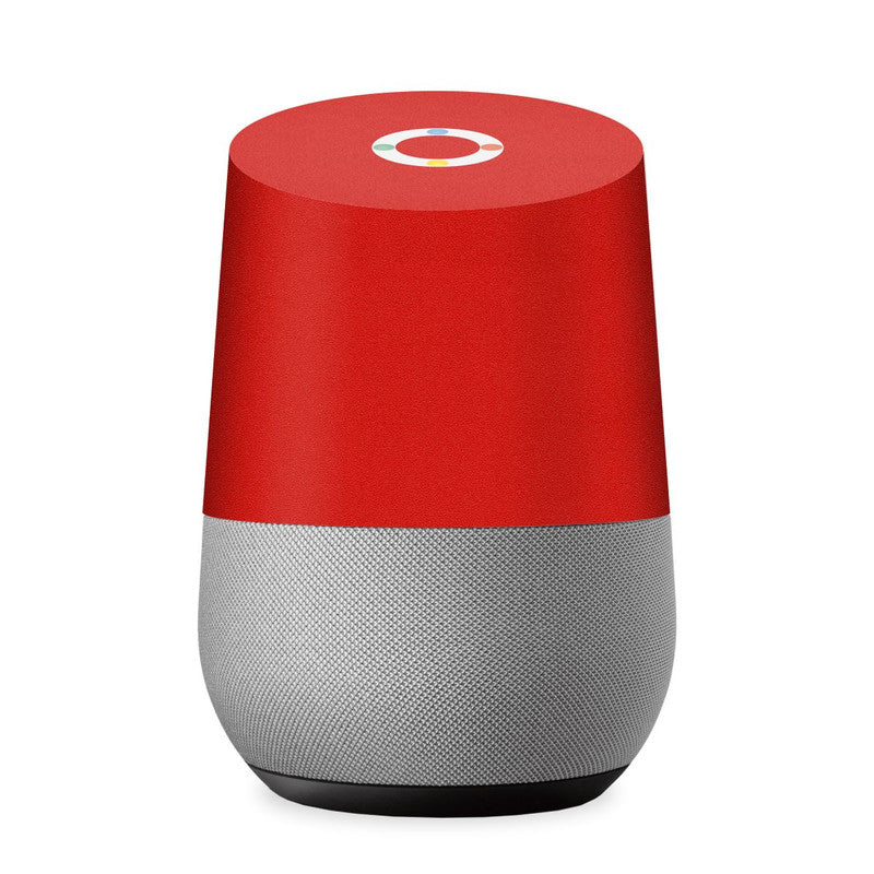 Matte Red Skin For Google Home