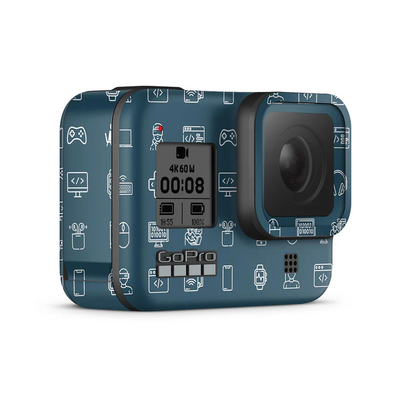 GoPro Skins Tech Icons Dark Blue