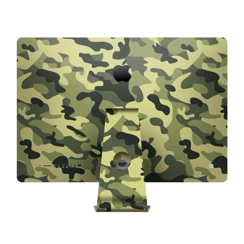 Green Camo Skin For Apple iMac - Image 2