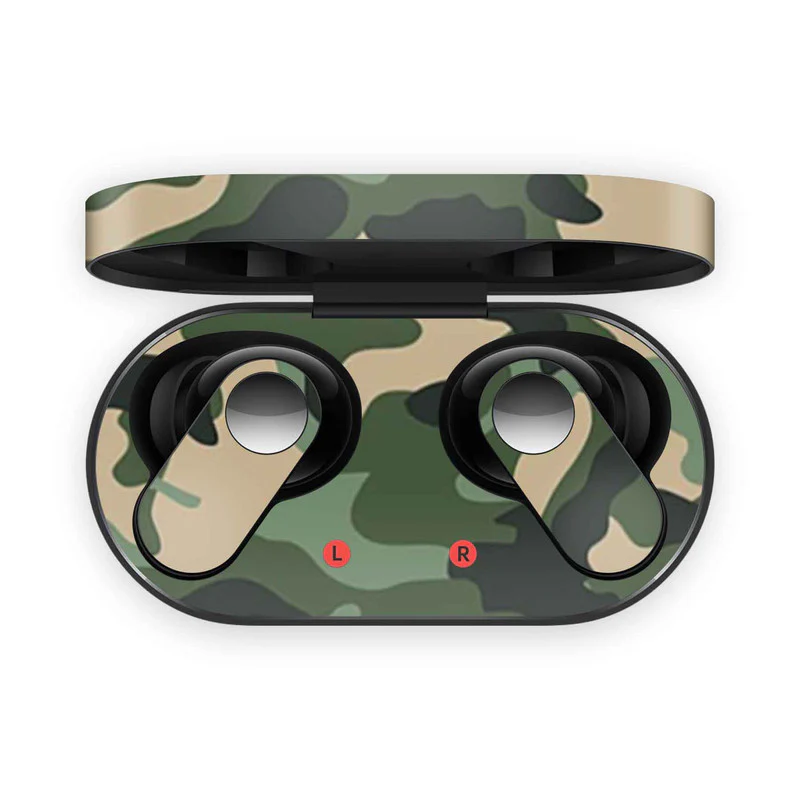 Green Camo OnePlus Nord Buds Skin