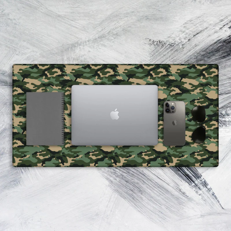 Green Camo Tech Mat