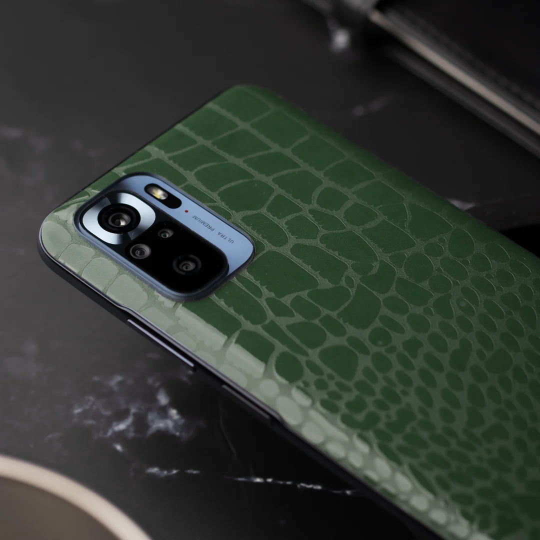 Green Crocodile Leather
