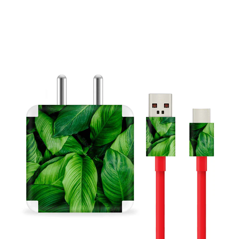 Green Leaves Charger Skin - Image 2