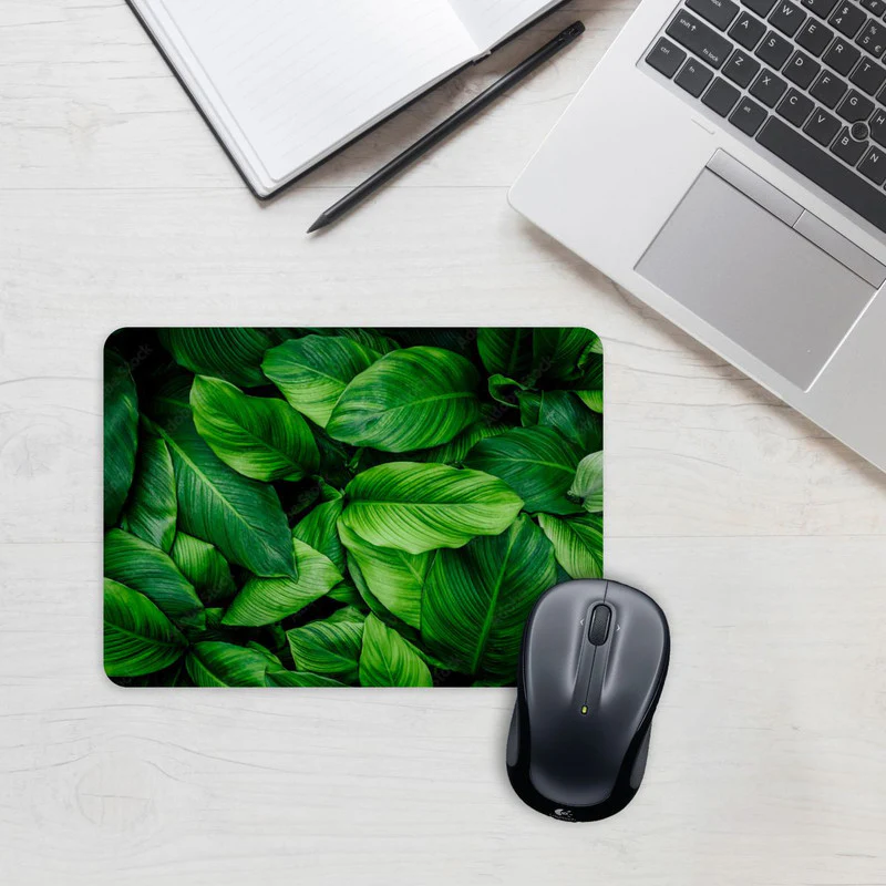 Green Leaves Mouse Pad - Image 2