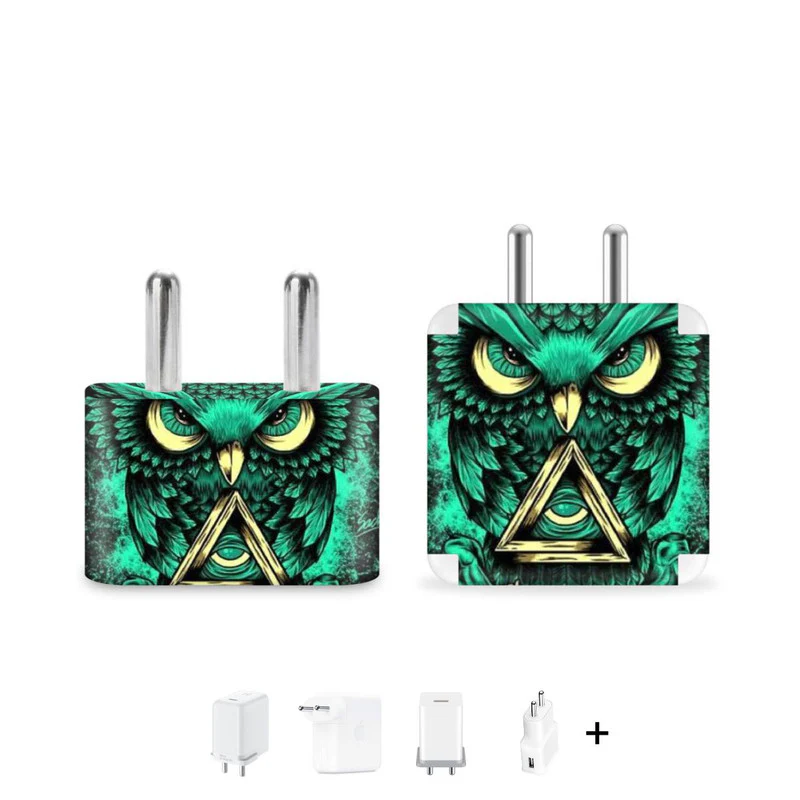 Green Owl Charger Skin