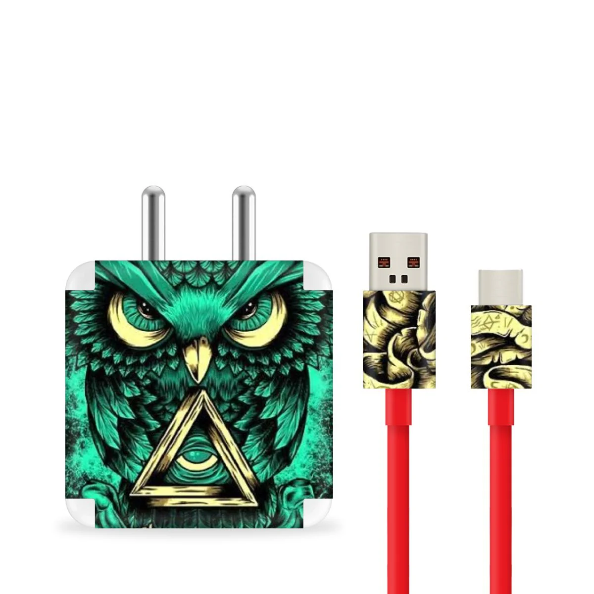 Green Owl Charger Skin - Image 2
