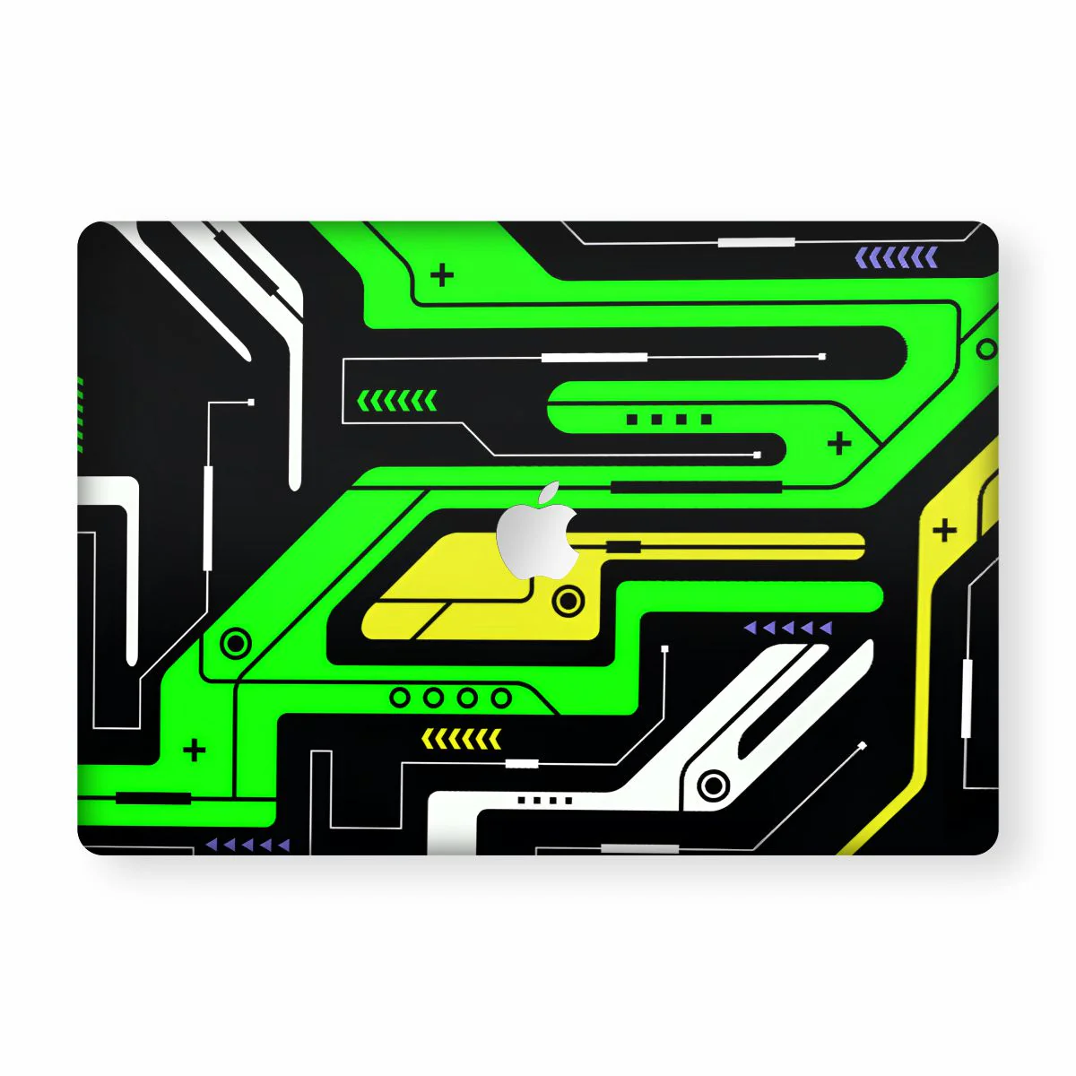 Green Techy Macbook Skin