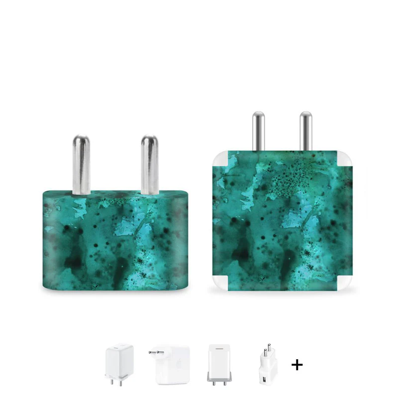 Green Waterpaint Charger Skin