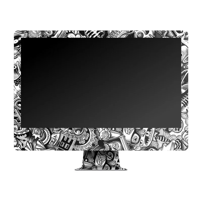 Grey Abstract Skin For Apple iMac