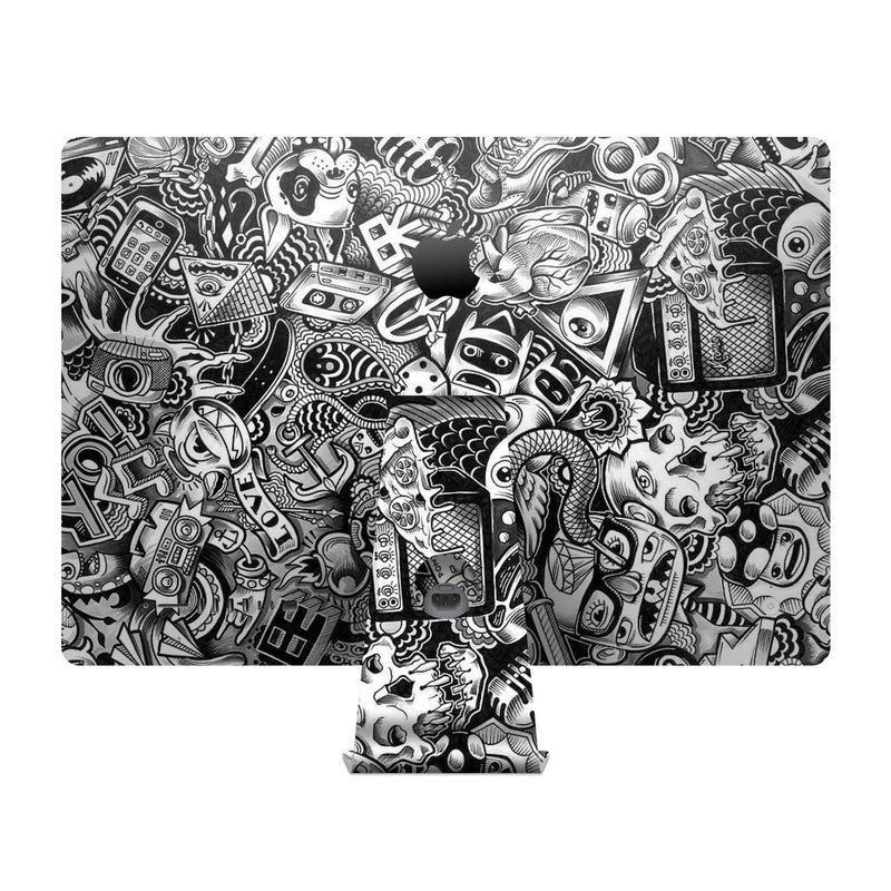 Grey Abstract Skin For Apple iMac - Image 2