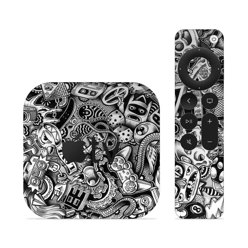 Grey Abstract Skin For Apple TV
