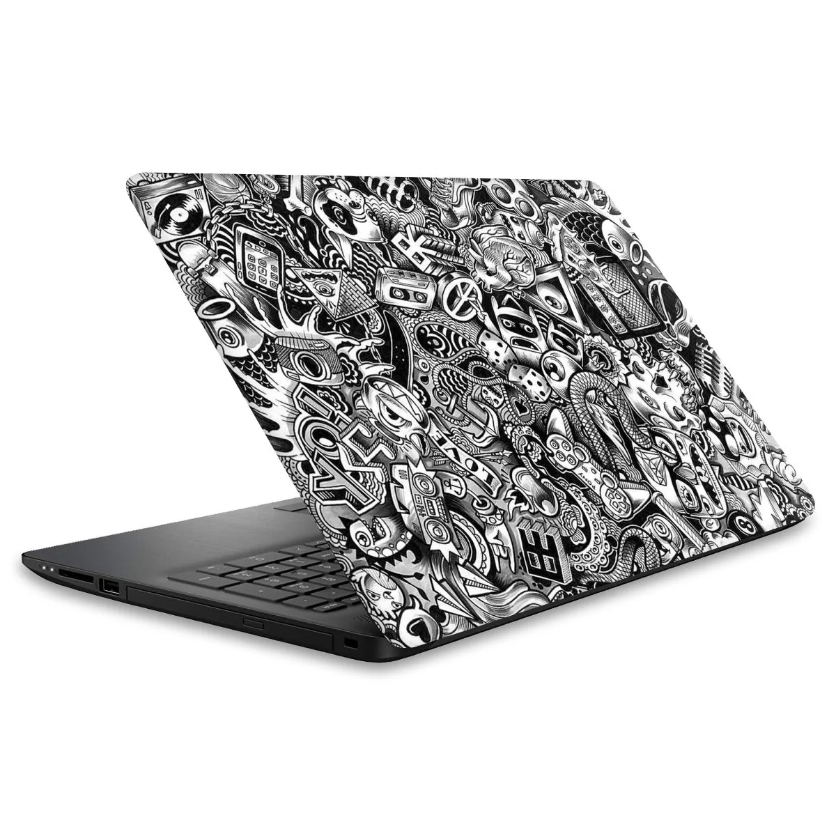 Grey Abstract Laptop Skins