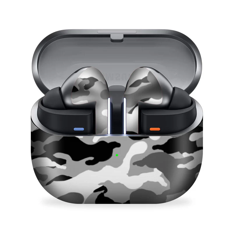 Grey Camo Samsung Galaxy Buds 3 Pro Skin