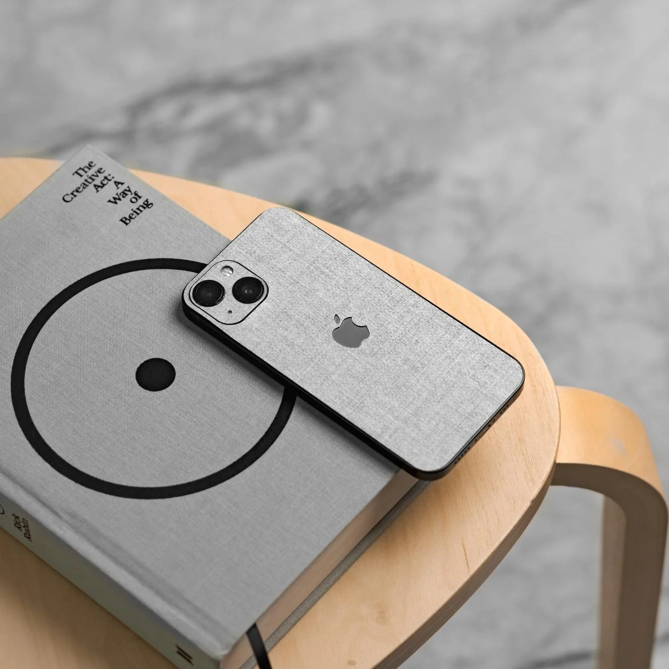 Grey Denim Mobile Skin