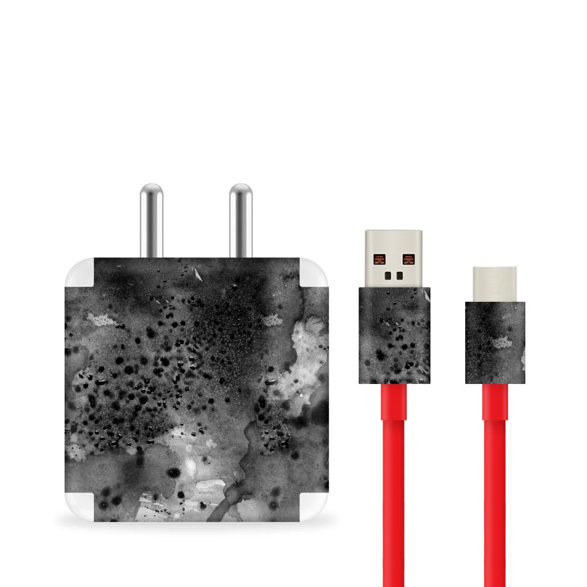 Grey Waterpaint Charger Skin - Image 2