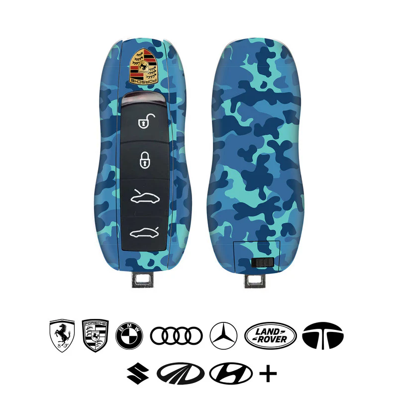 Grove Blue Camo Car Key Skins