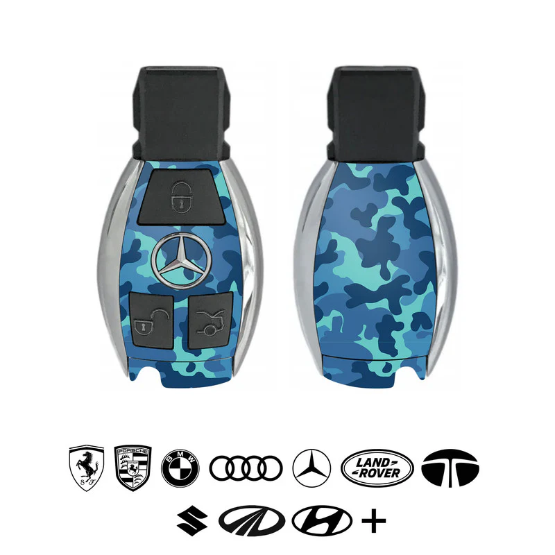 Grove Blue Camo Car Key Skins - Image 2