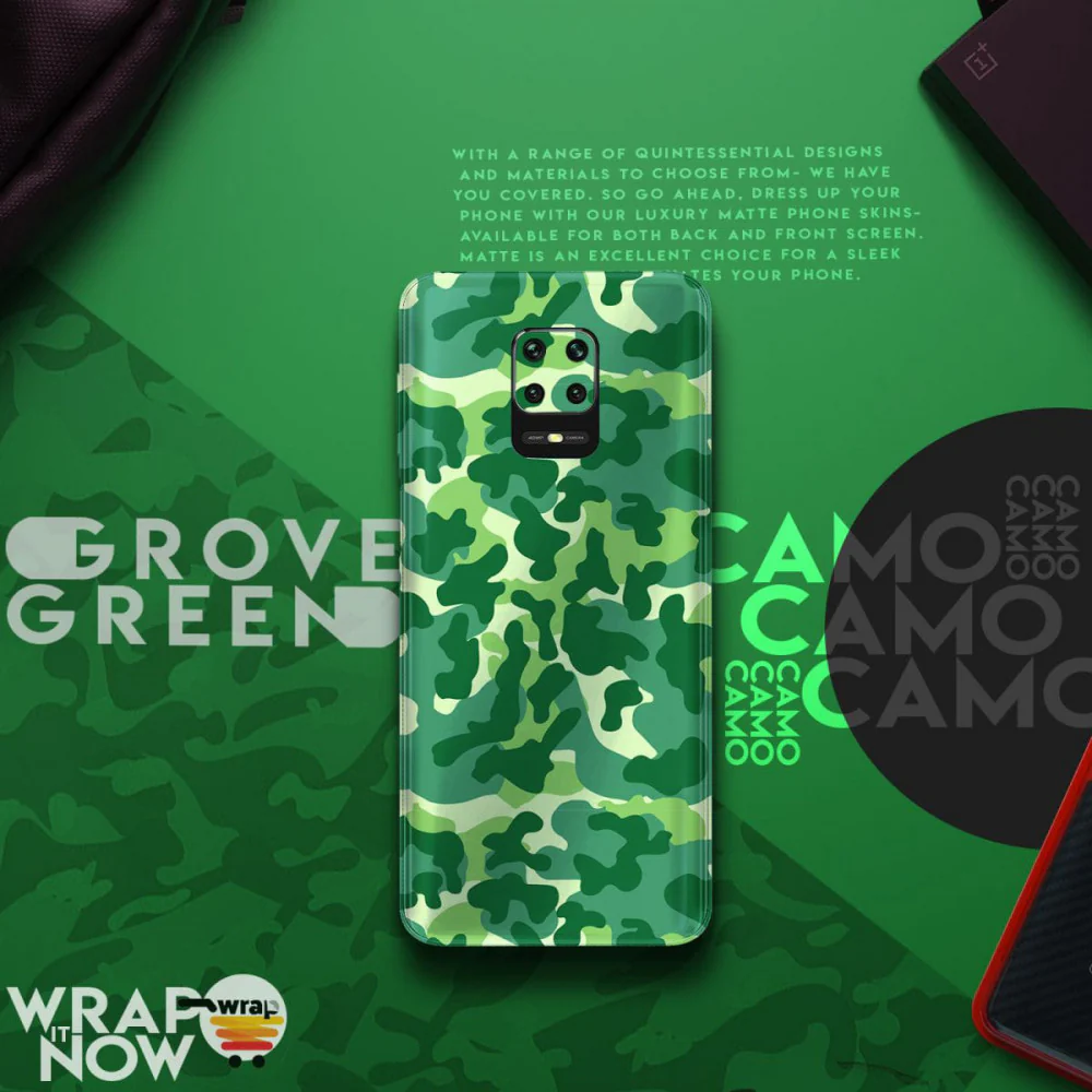 Grove Green Camo Mobile Skin