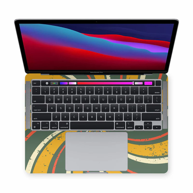 Macbook Grunge Retro Laptop Skin - Image 2