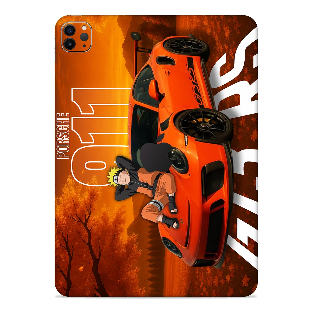 Orange GT3 RS Anime Ipad Skin