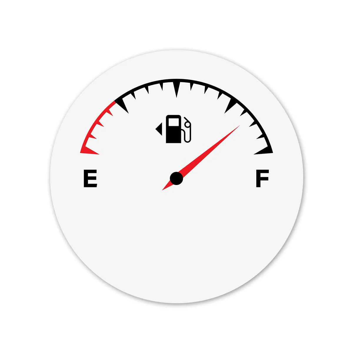 Half Plus - Round Car Fuel Tank Decal - Image 2