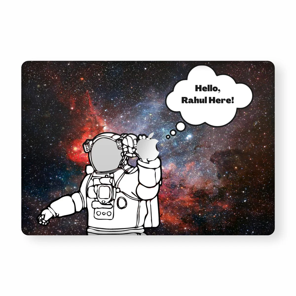 Hey from Astronaut - Custom Name MacBook Skin