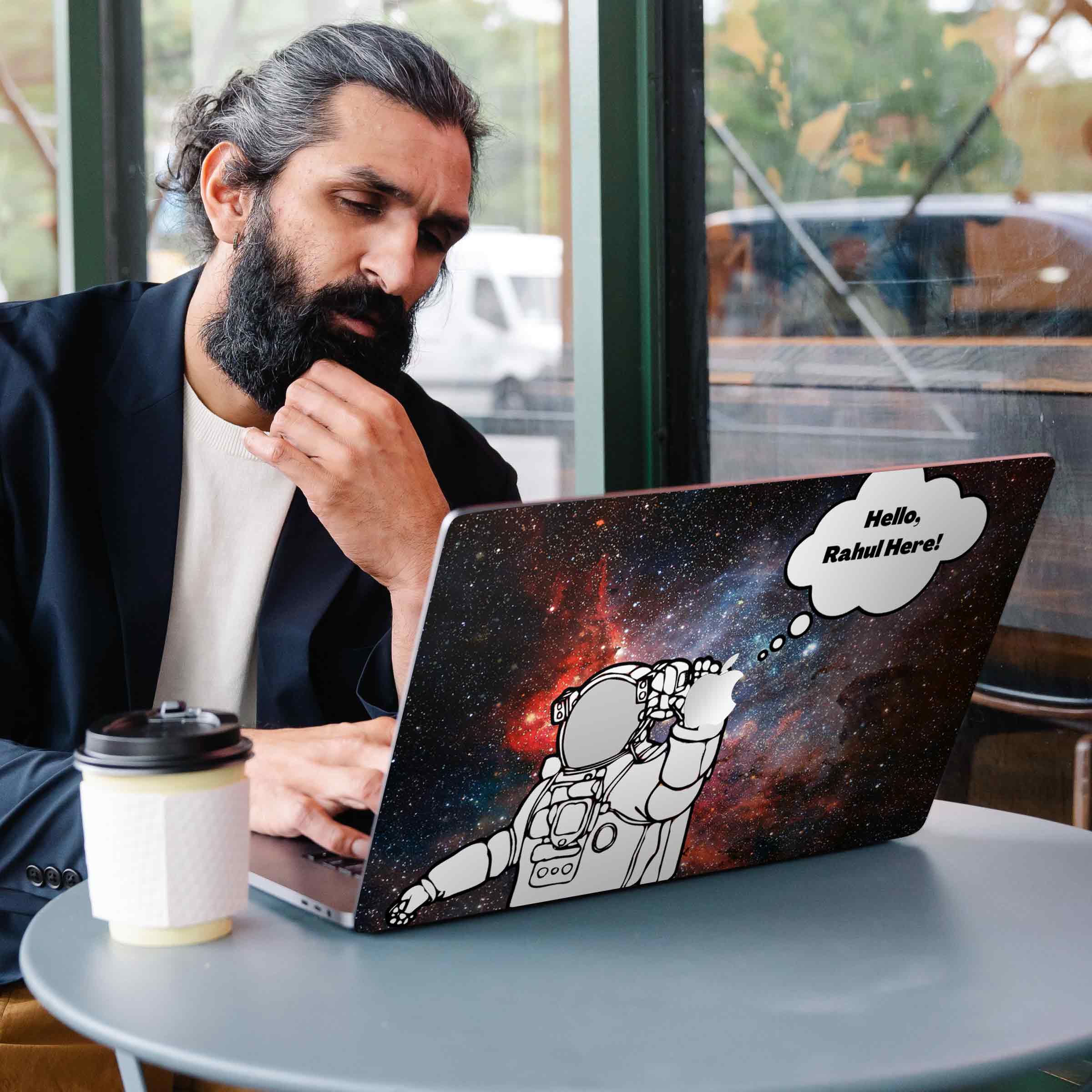 Hey from Astronaut - Custom Name MacBook Skin - Image 3