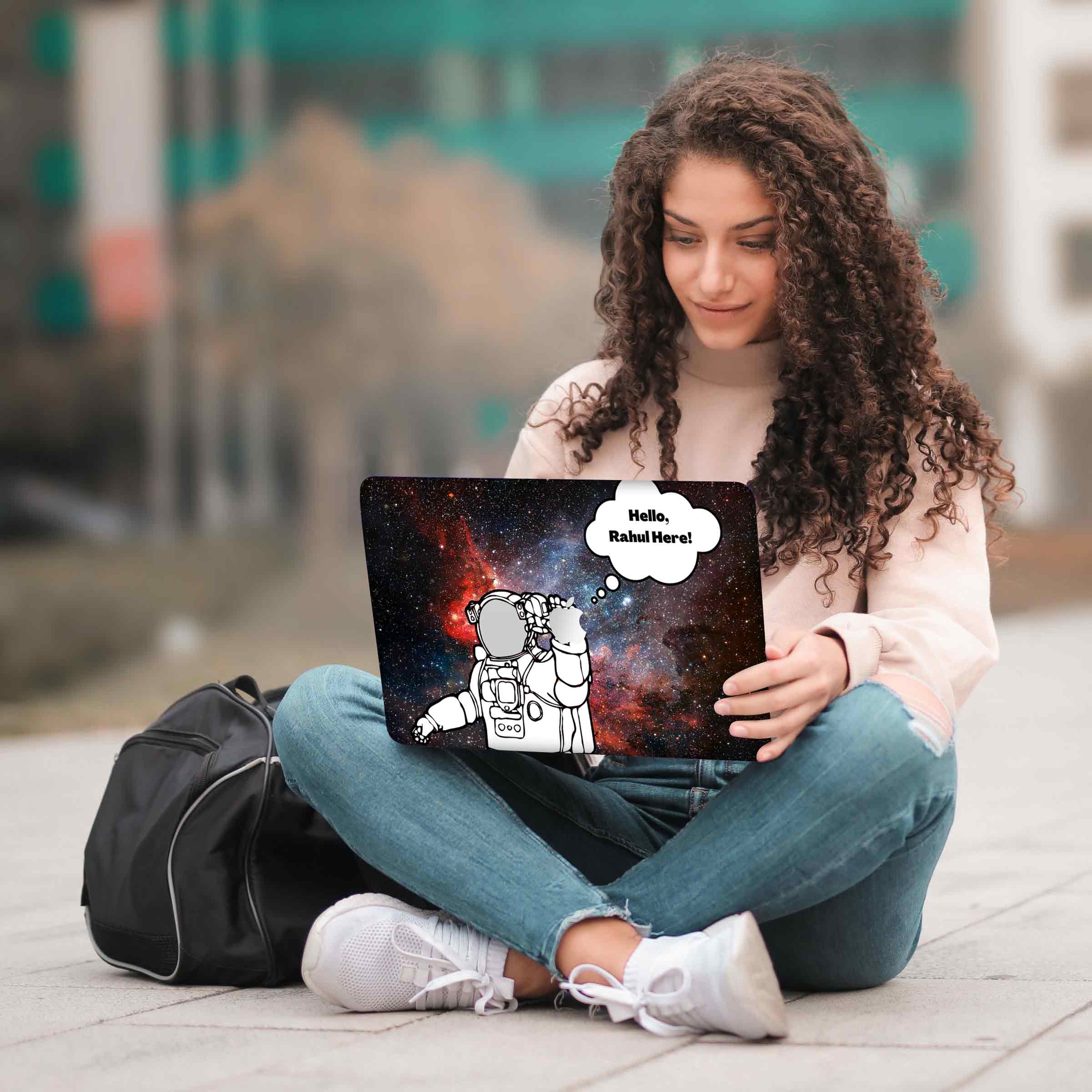 Hey from Astronaut - Custom Name MacBook Skin - Image 5