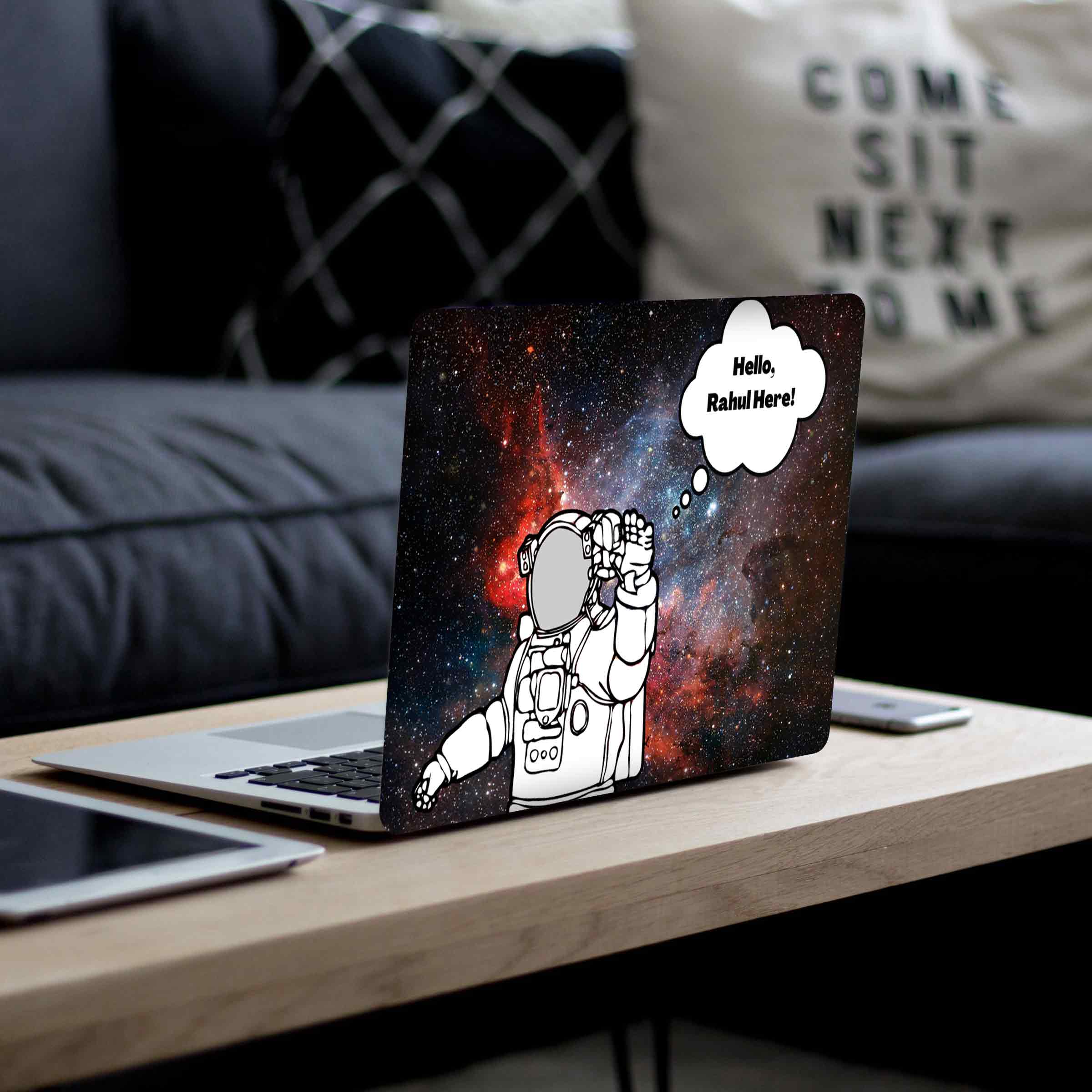 Hey from Astronaut Laptop Skins - Custom Name - Image 2