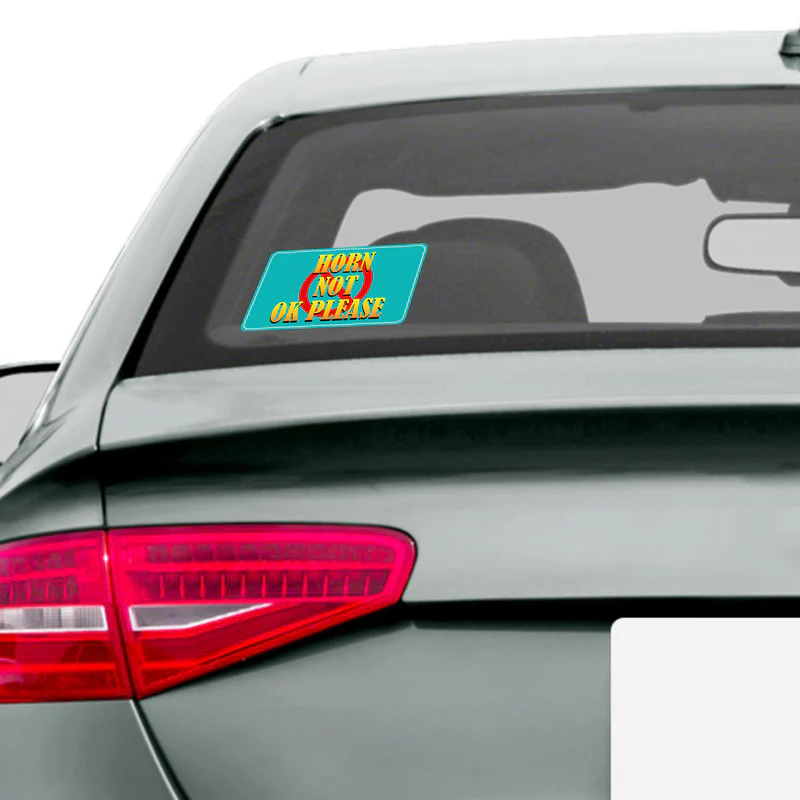 Horn Not Ok Please Car Sticker - Image 2