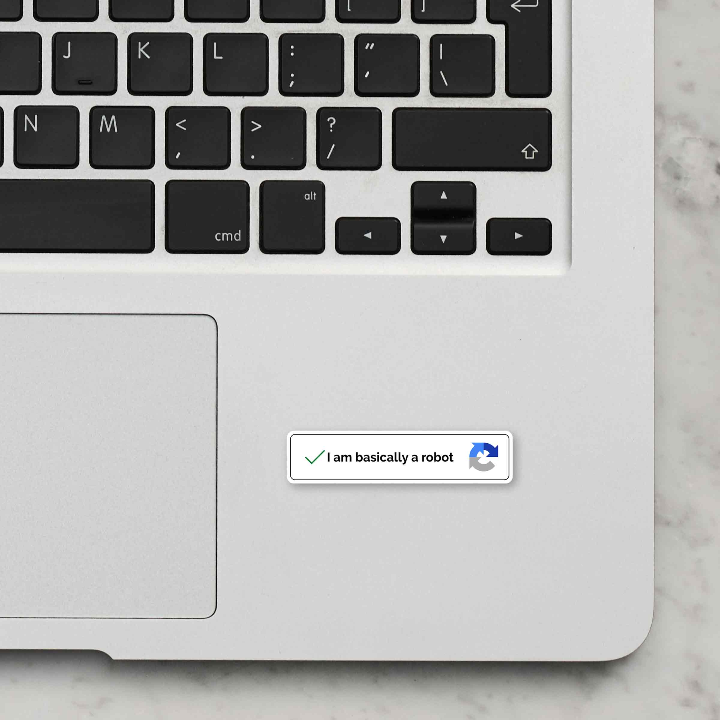 I Am Basically A Robot Laptop Sticker - Image 2