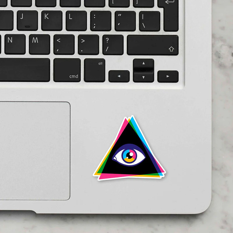 Illuminati Psych Laptop Sticker - Image 2