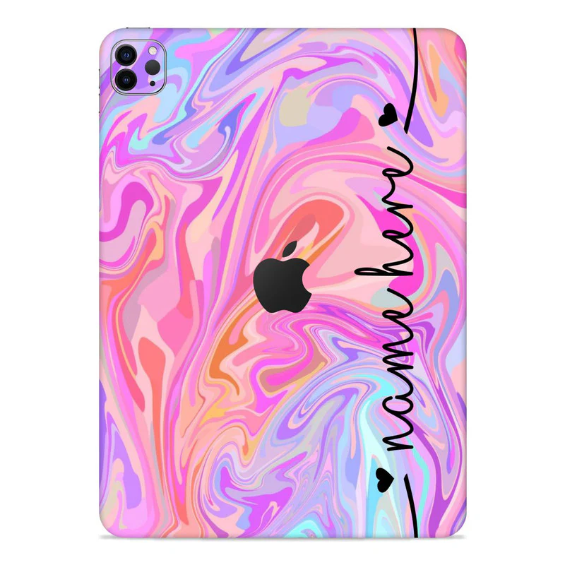 iPad Skin Liquid Swirl - Custom Name